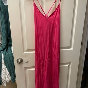 Size L Old Navy Bright Pink Maxi Dress